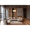 Z-Lite Counterpoint Chandelier, 6-Light, 31.5 In.W x 40.5 In.H, Modern Gold/White 495P32-MGLD - alternate 2